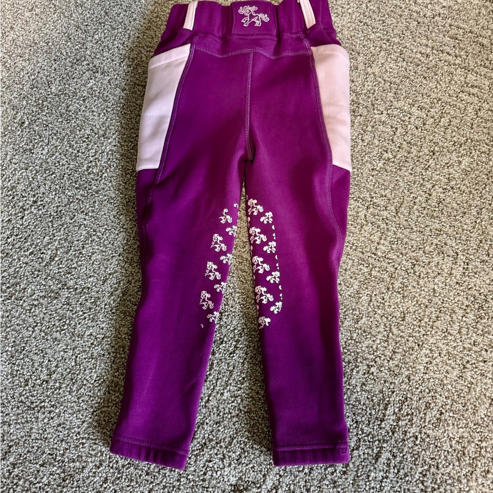 Children’s Fleece Lined Riding Tights - Picture 3 of 3
